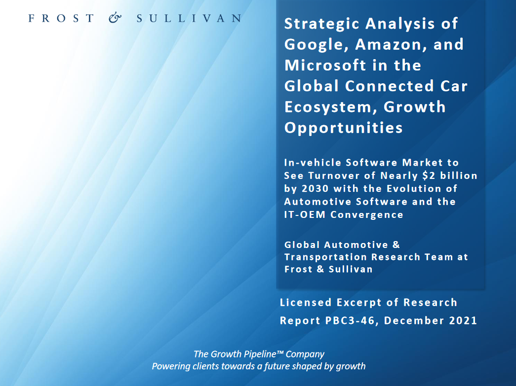Strategic Analysis of Google, Amazon and Microsoft in the Connected Car Ecosystem Image of Strategic Analysis of Google, Amazon and Microsoft in the Connected Car Ecosystem