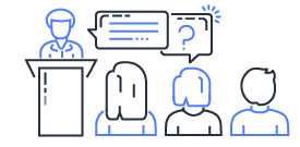 Segment-Illustration_AWS-Community-Day_Q+A Segment-Illustration_AWS-Community-Day_Q+A