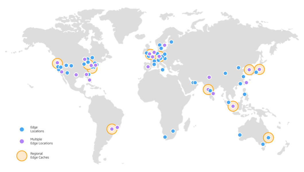 Amazon CloudFront Edge Locations Amazon CloudFront Edge Locations