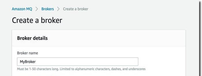 Create a broker Create a broker