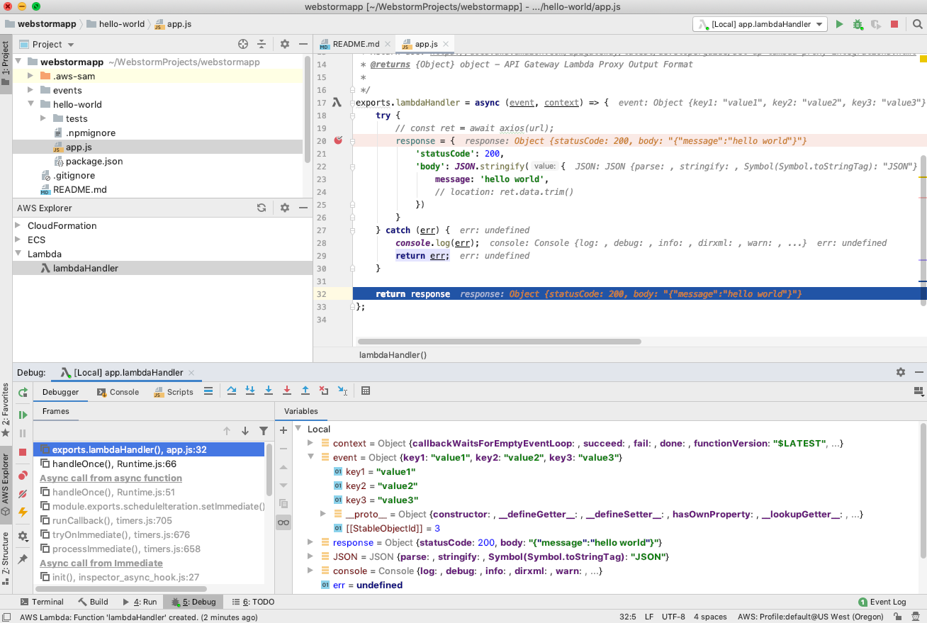 Debug serverless applications Debug serverless applications