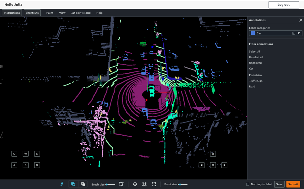 Semantische 3D-Punkt-Cloud-Segmentierung