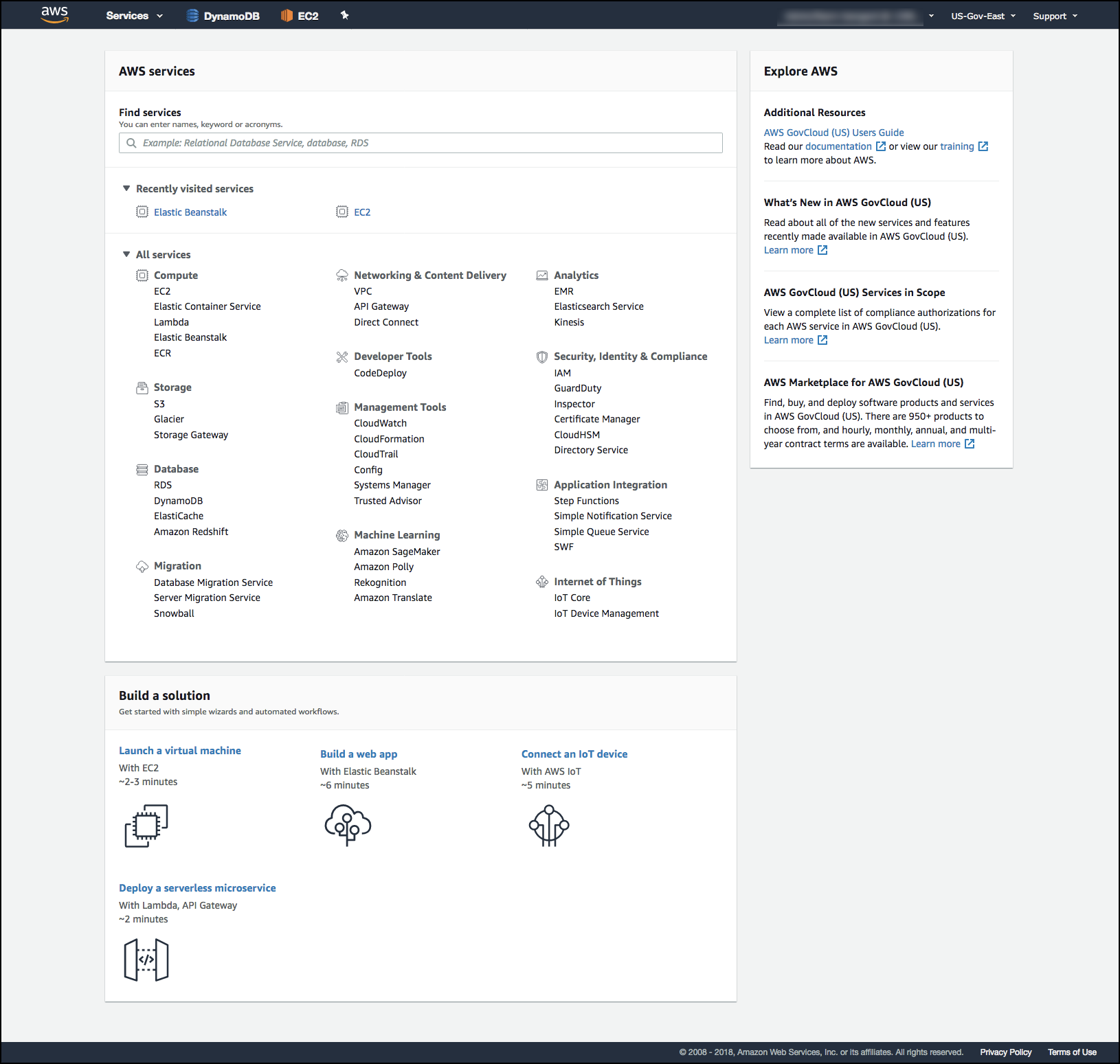 AWS Cnonsole Image