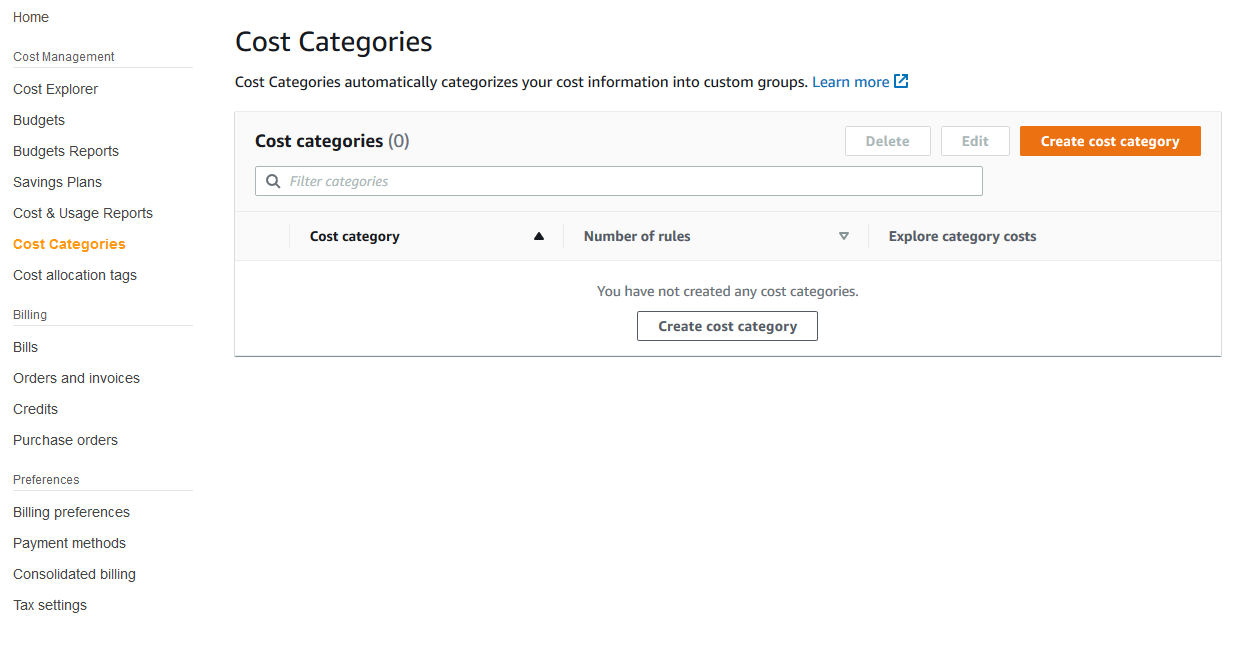 Aws Cost Categories Amazon Web Services