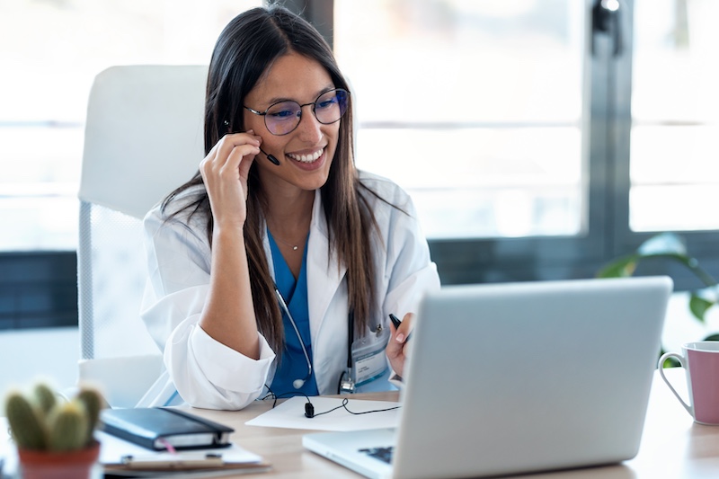 Doctor checkup via online telehealth