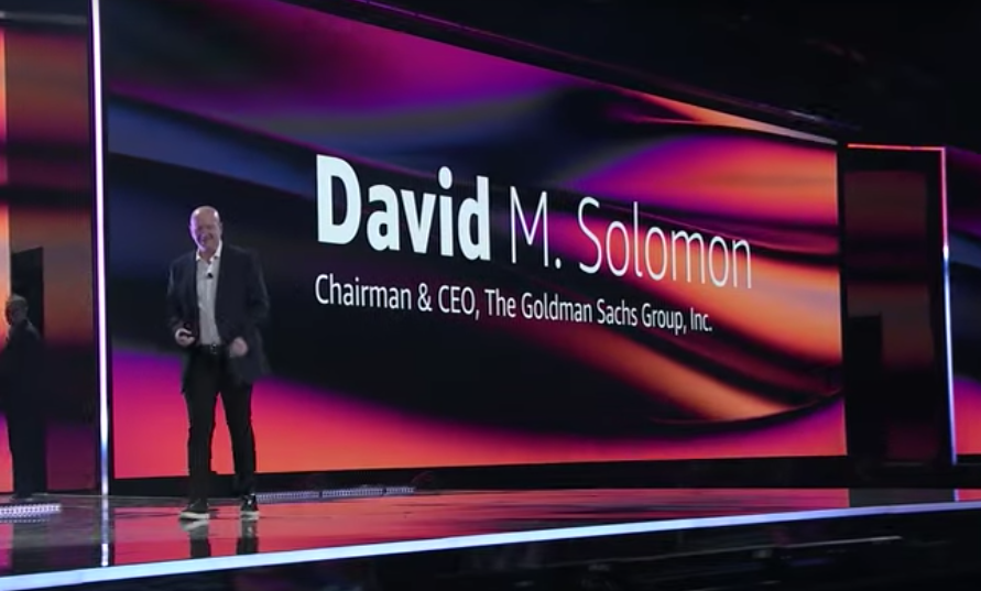 David Solomon，Goldman Sachs 公司的 CEO (在 Re:Invent 上)