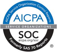 Logo: AICPA SOC Serviceorganisationen