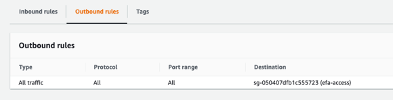 Security Group Outbound Rules