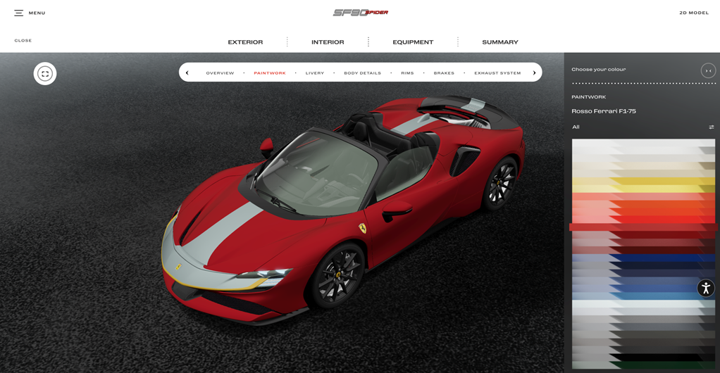 Figure 1. Ferrari&rsquo;s Car Configurator