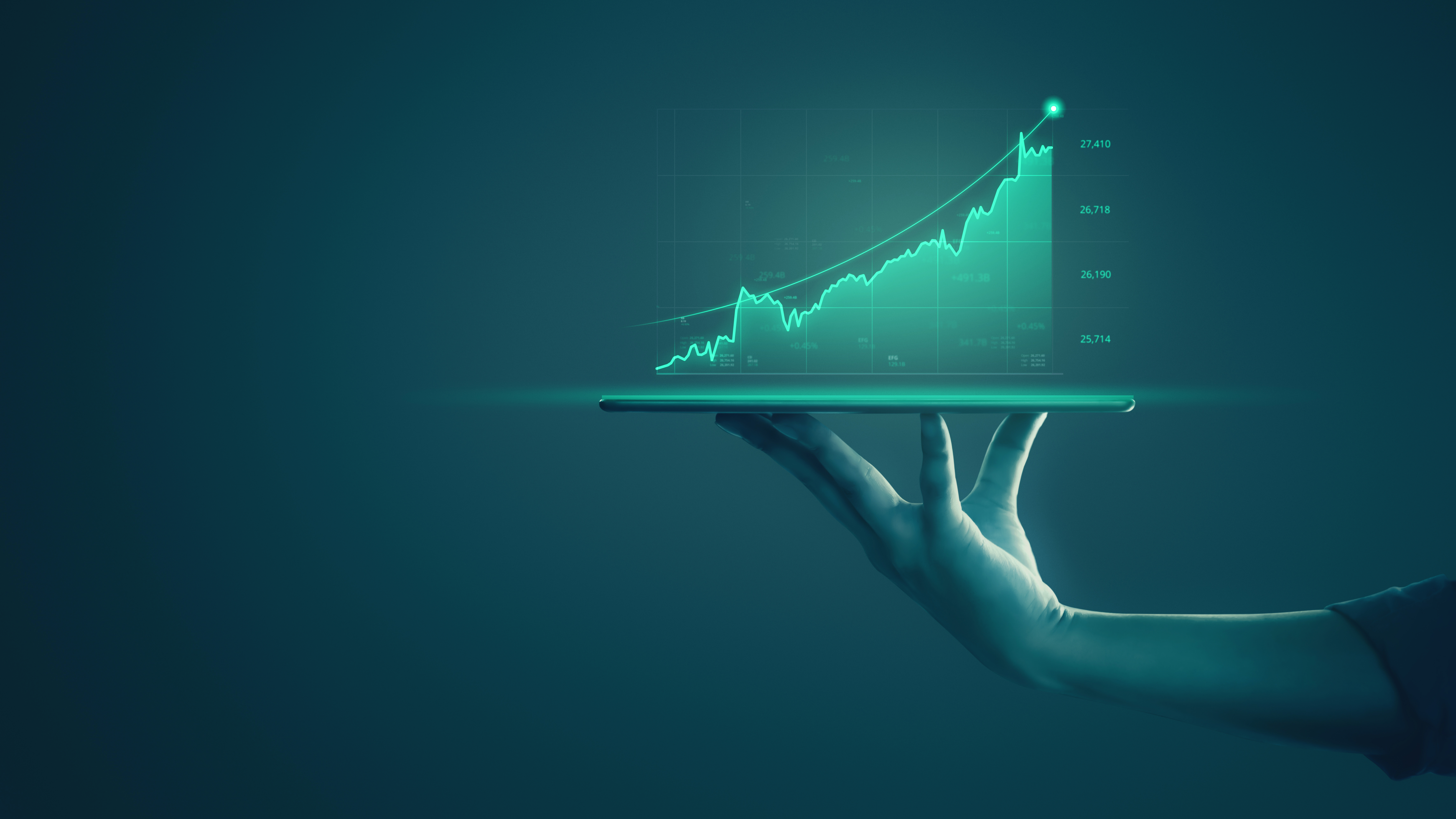 Financial data graph