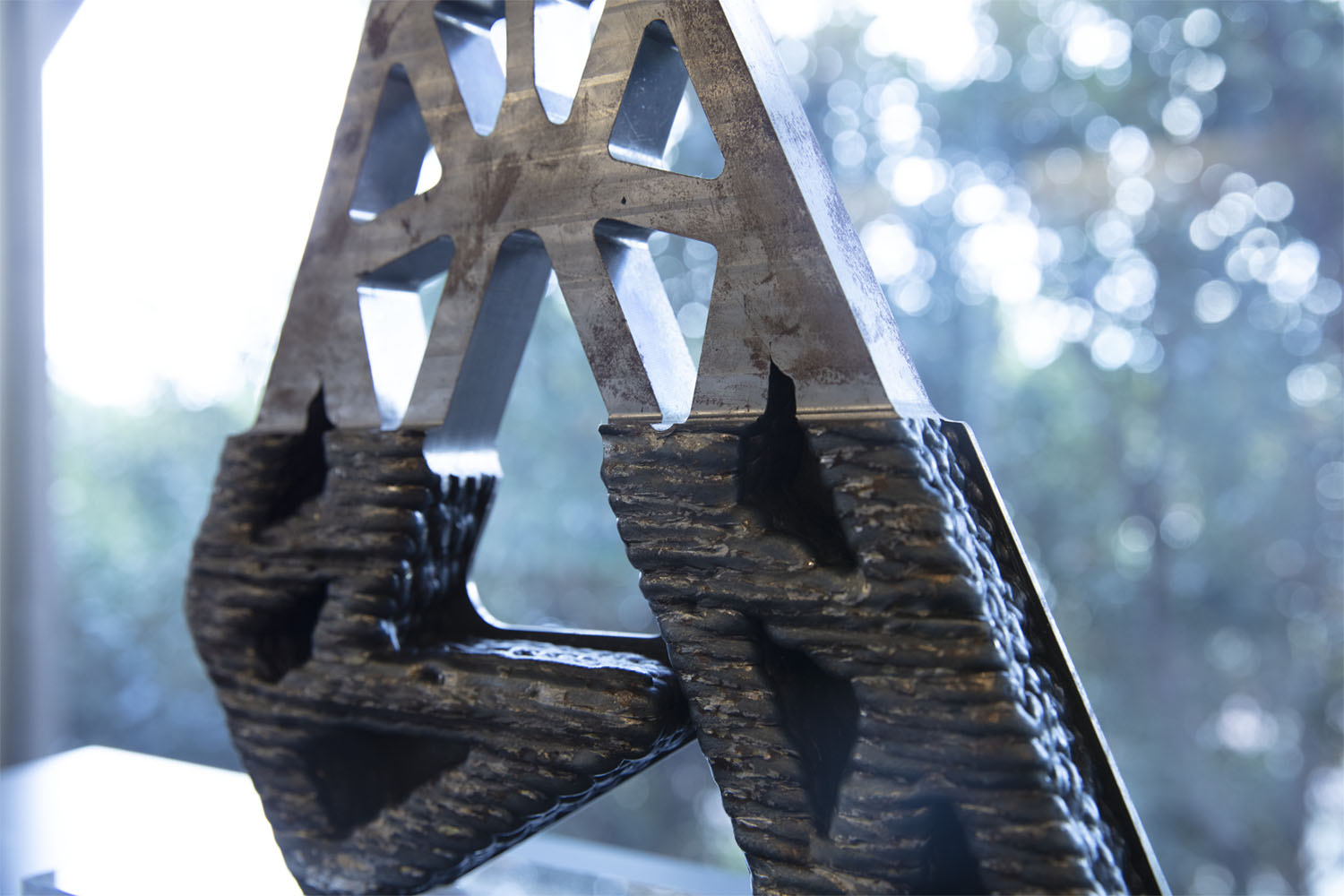 Autodesk logo sculpture