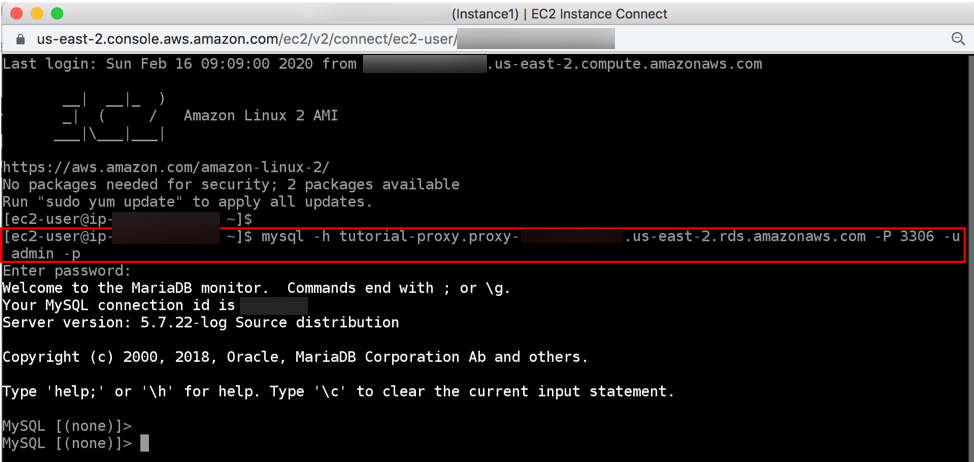 EC2 CLI proxy command