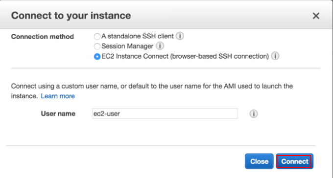 Connect to your instance