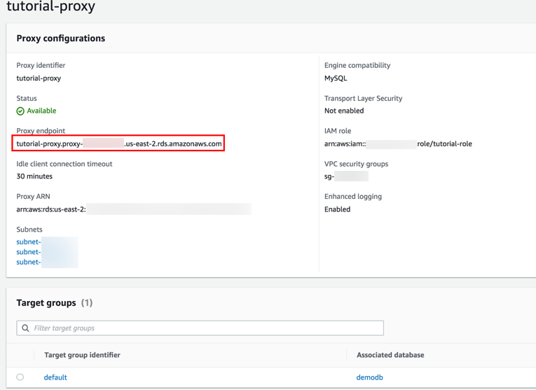 Create proxy