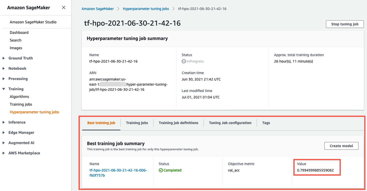 hyperparameter tuning jobs