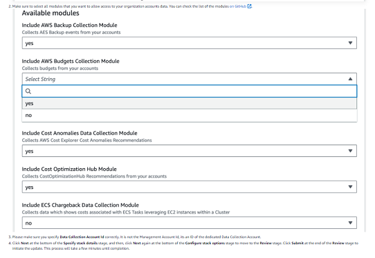 Graviton Savings Dashboard Step 1.2 of Deployment (542 by 373)