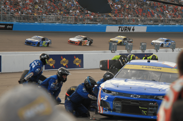 Foto da corrida da NASCAR