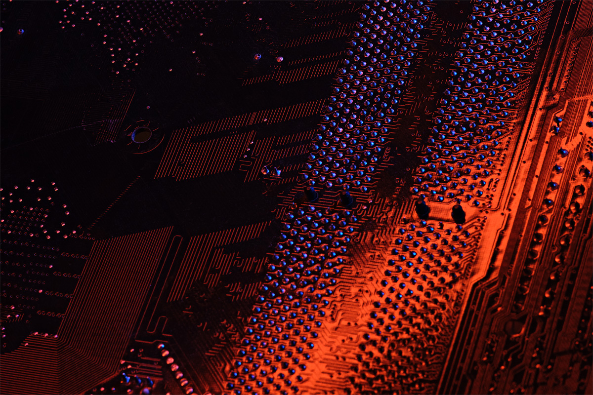 Abstract image of computer board