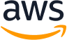 AWS logo with orange arrow