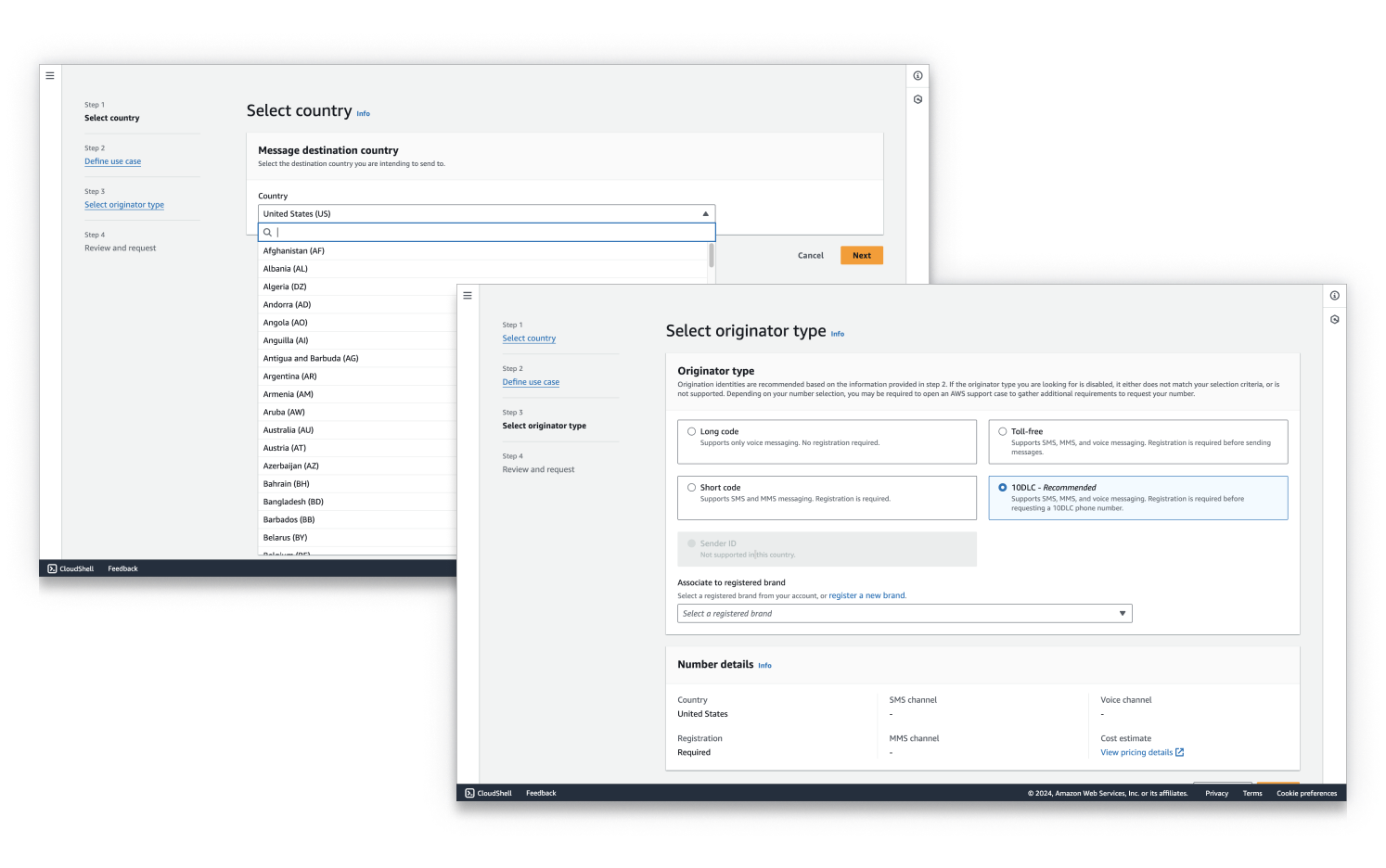 AWS End User Messaging SMS