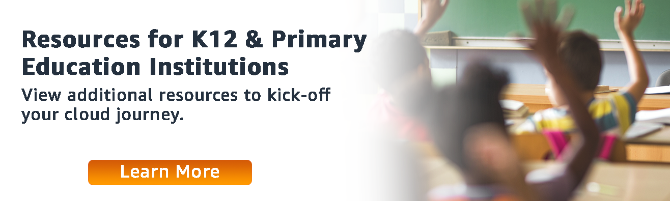Resources for Higher Education. View additional resources to kick-off your cloud journey. Learn More.