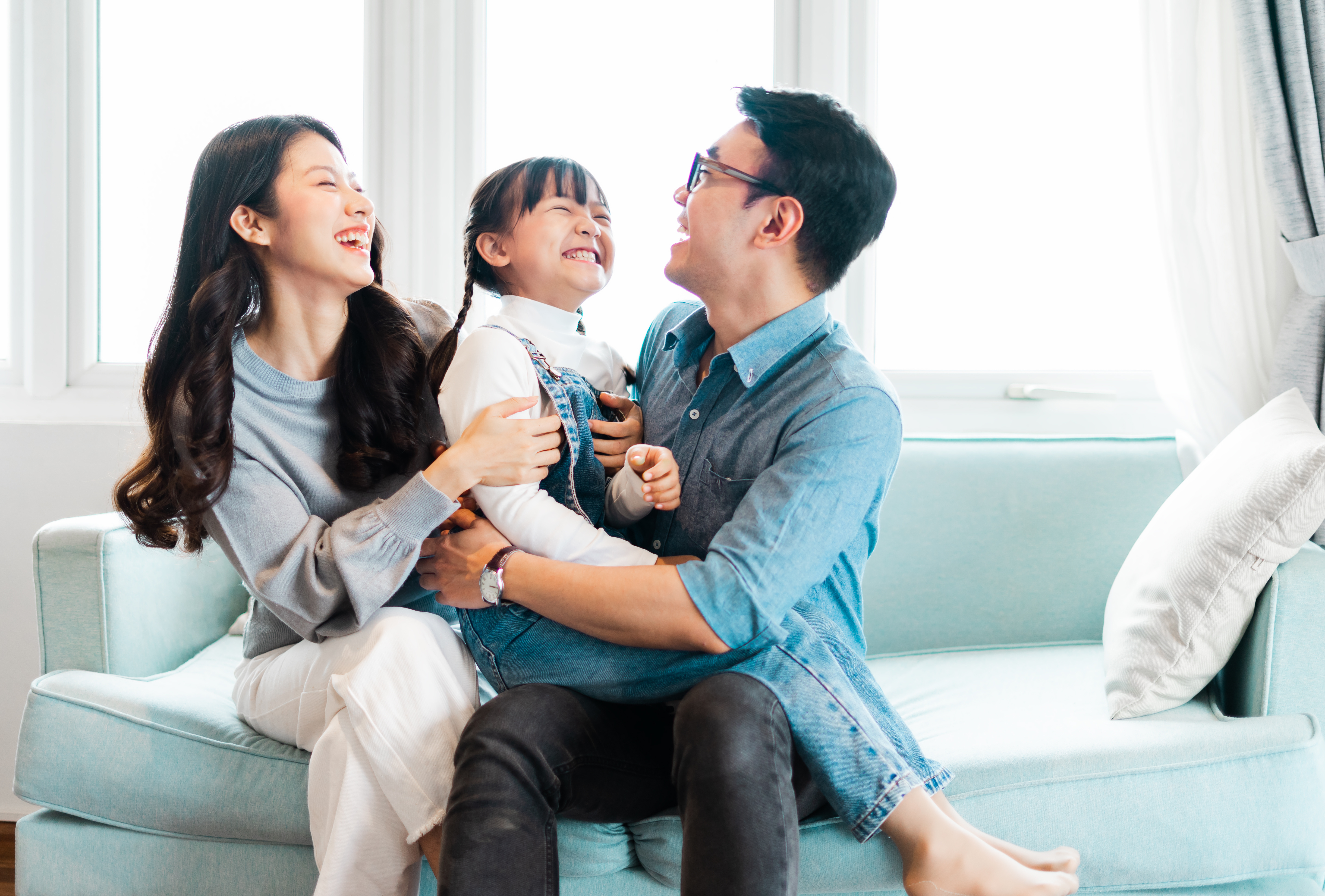 asian family pictures at home