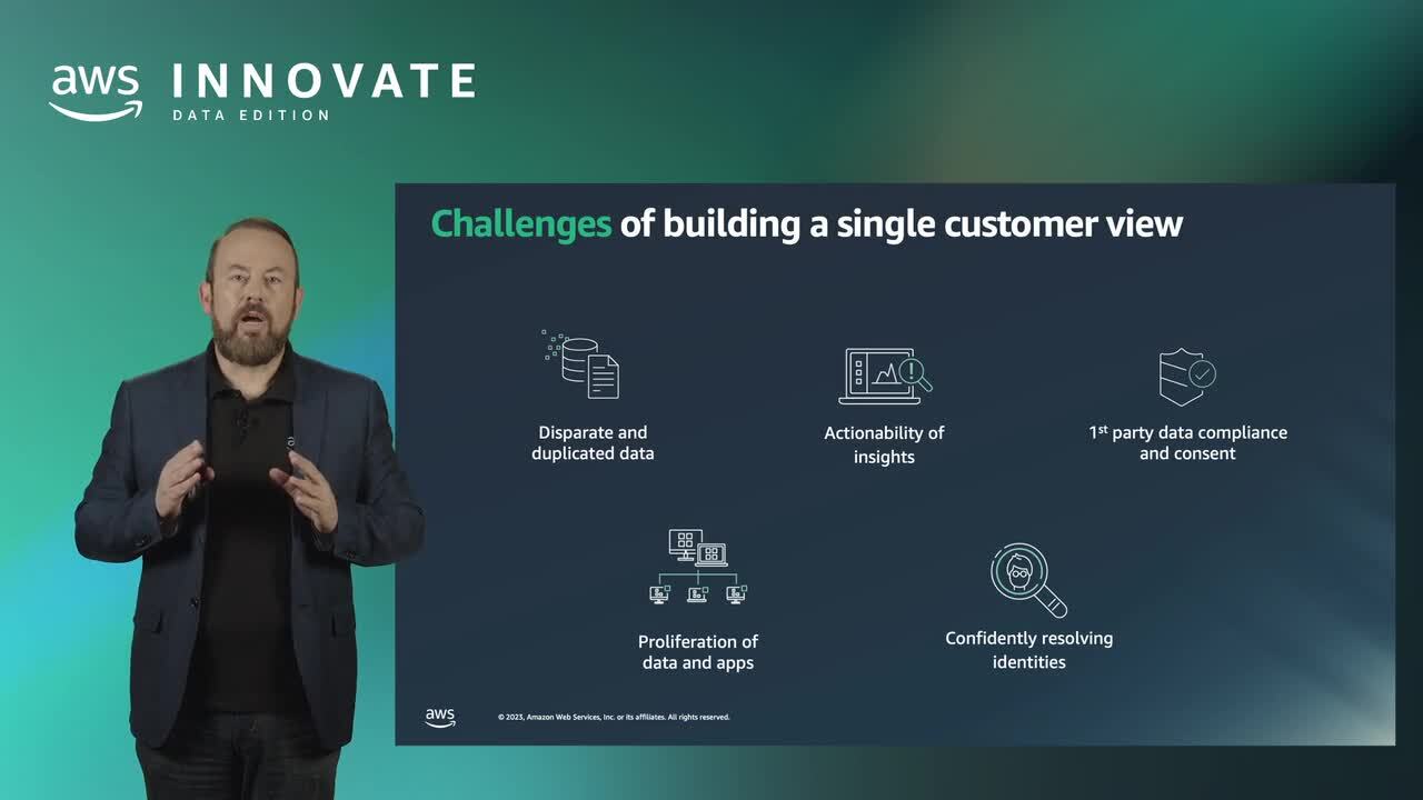 Acelere la estrategia Customer 360 en AWS (nivel 100)