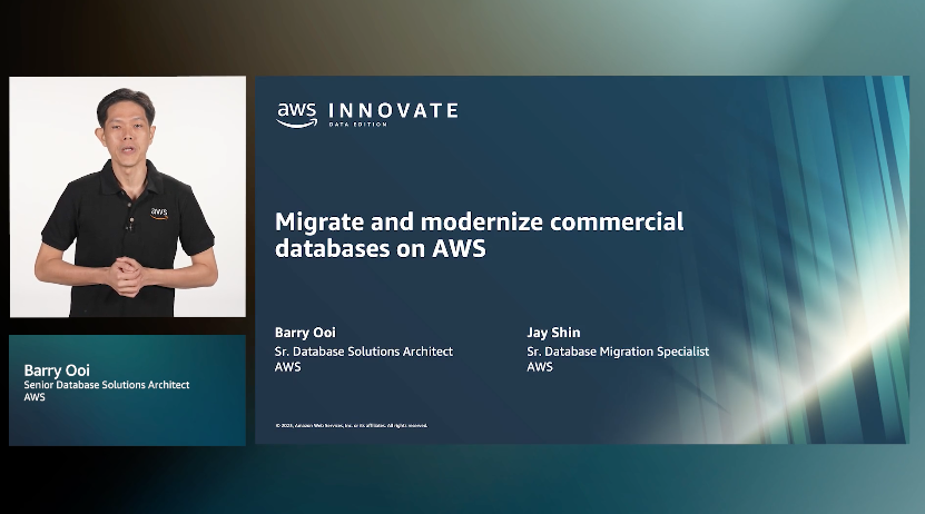 Migrate and modernize commercial databases on AWS (Level 200)