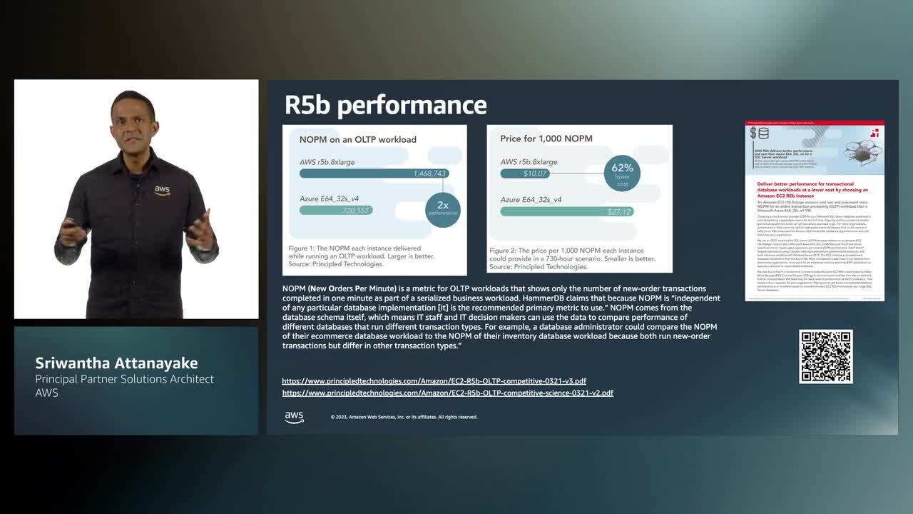 เพิ่มประสิทธิภาพและปรับปรุง SQL Server ให้ทันสมัยบน AWS (ระดับ 300)