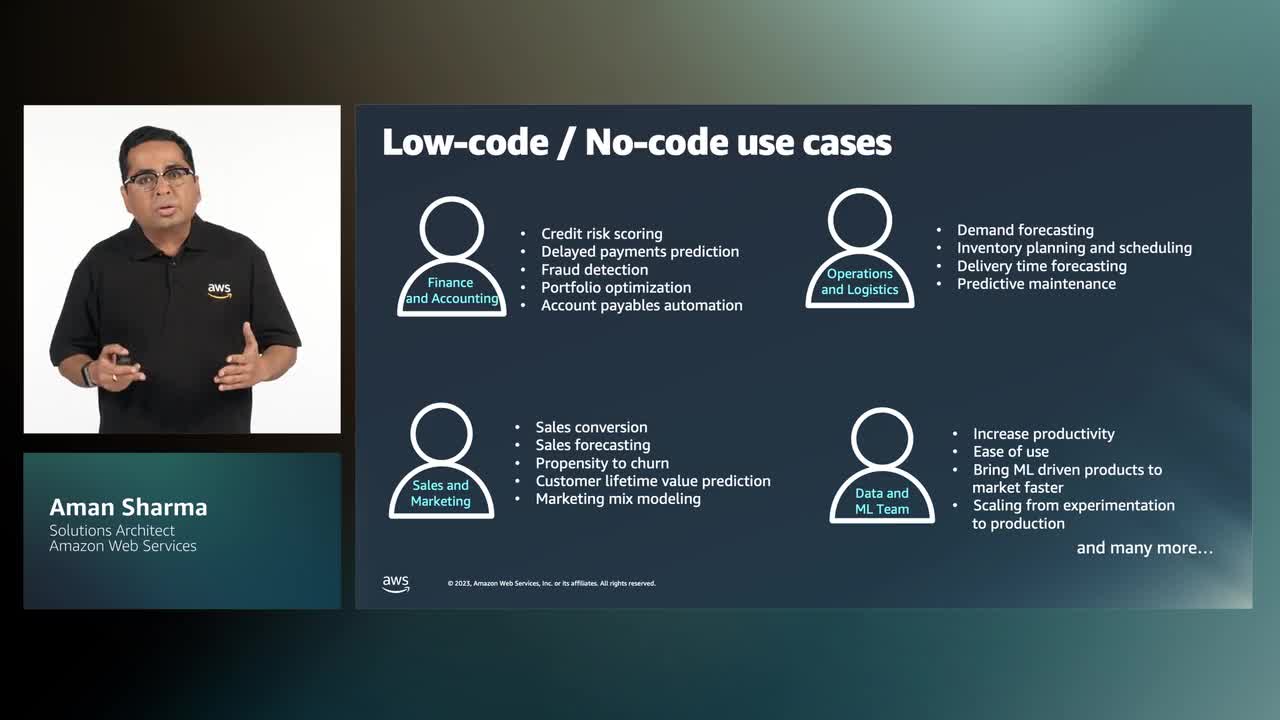 Mit ML-Tools Ihre ML-Wertsch&ouml;pfung ohne Code/Low-Code von Monaten auf Stunden beschleunigen (Level 200)