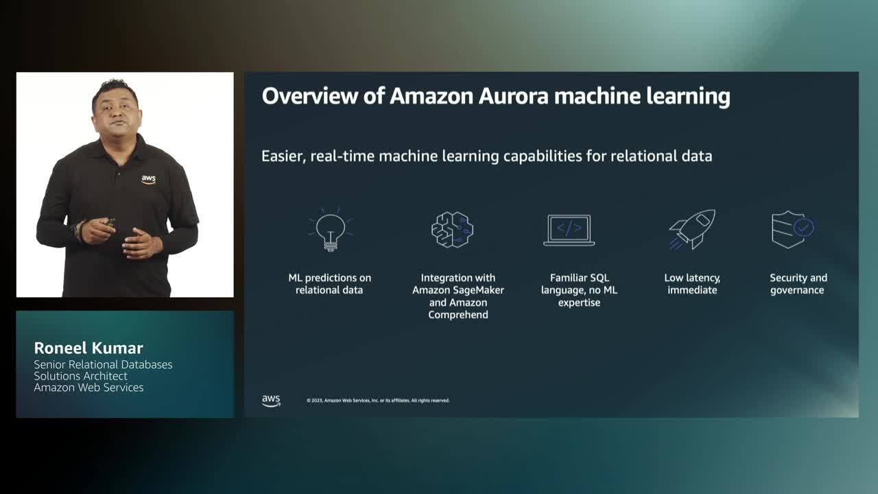 Stimmungsanalyse mit Machine Learning von Amazon Aurora (Stufe 200)