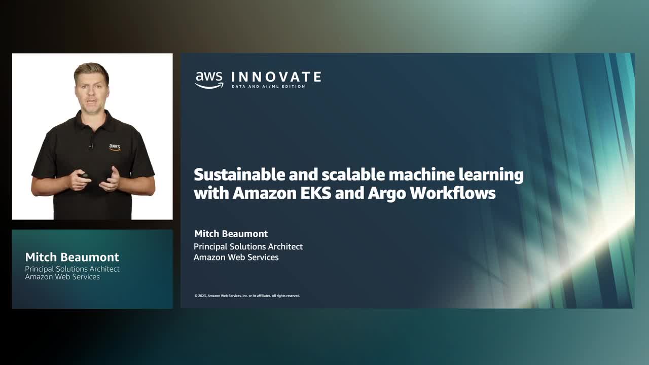 Nachhaltiges und skalierbares Machine Learning mit Amazon EKS und Argo-Workflows (Level 200)