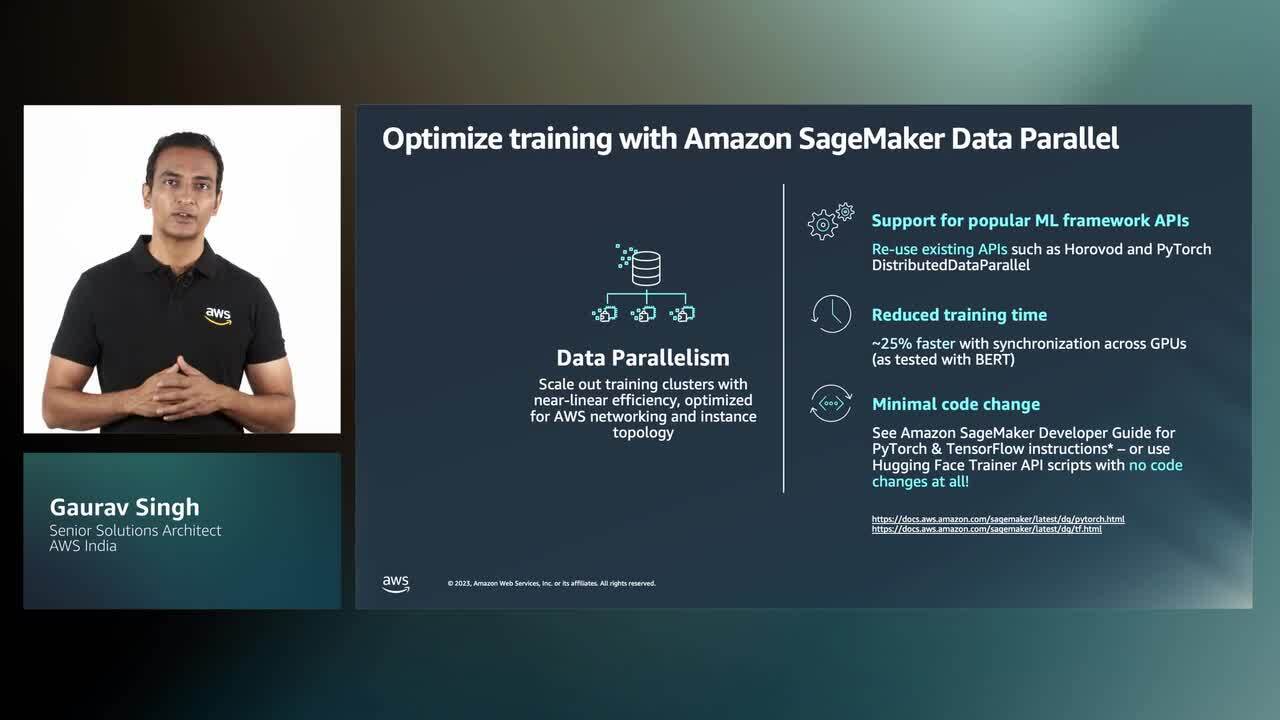 使用 Amazon SageMaker 快速且經濟實惠地訓練機器學習 (ML) 模型 (等級 200)