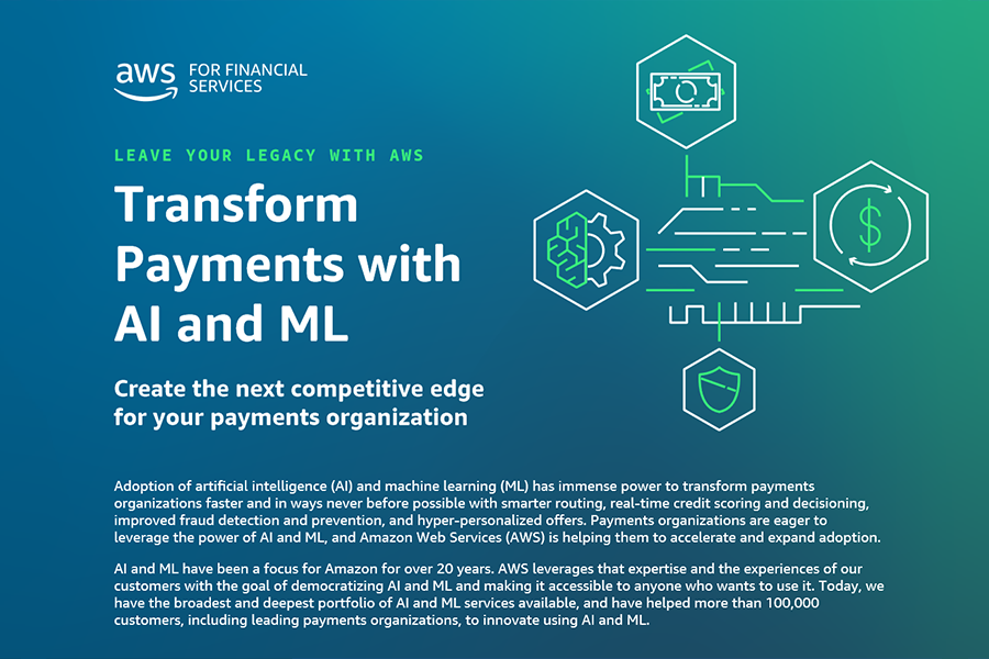 Transform Payments with AI/Ml(인공 지능 및 기계 학습을 통한 결제 혁신)