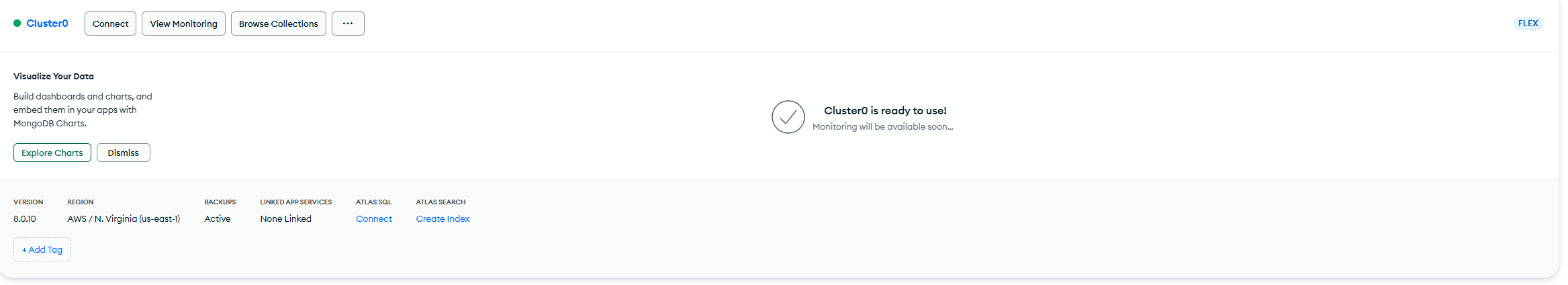 Cluster is ready to use