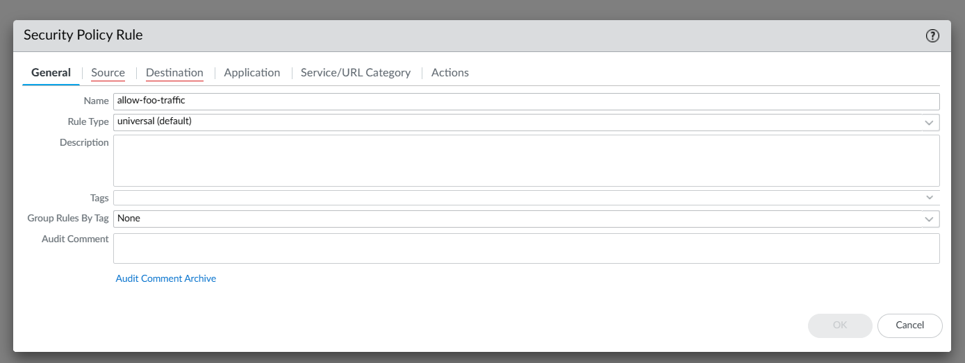 PANW NGFW: Naming Policies