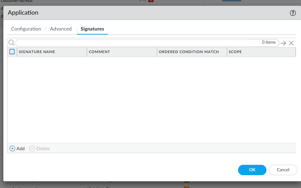 Application Signatures