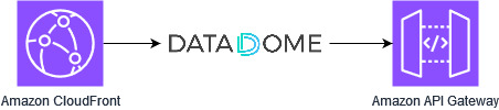 Web app security: DataDome diagram