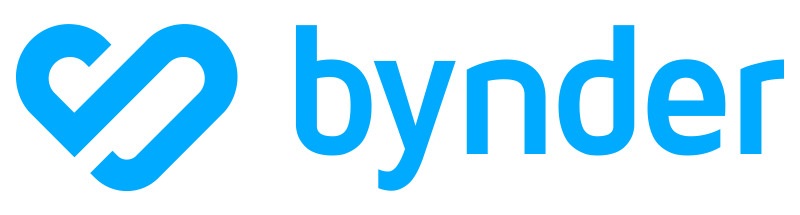 Bynder blue logo horizontal