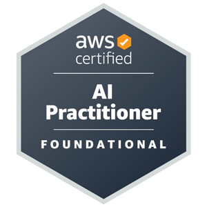 Badge di AWS Certified AI Practitioner