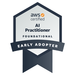 早期採用者 AWS Certified AI Practitioner 徽章