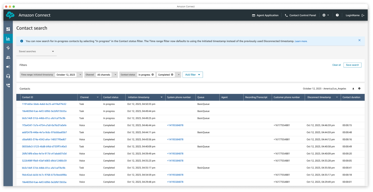 Track and monitor agent work