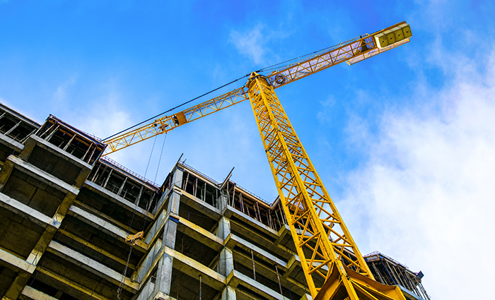 construction and crane panoramic 