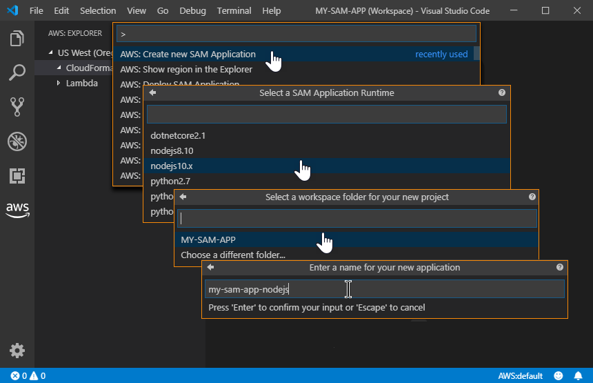 AWS Toolkit for Visual Studio Code