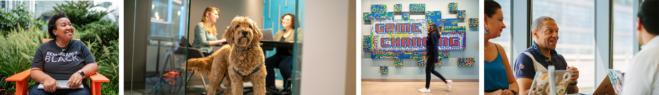 Banner collage featuring diverse AWS employees.