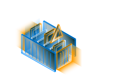 illustrazione di un container