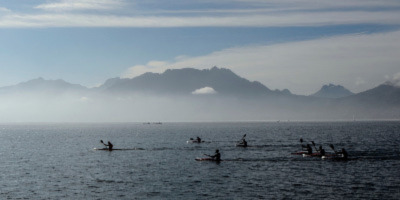 People kayaking 