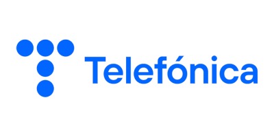 Blaues Logo von Telefonica