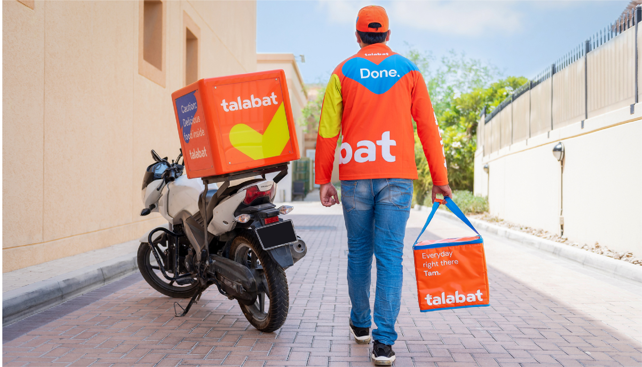 Talabat delivery person