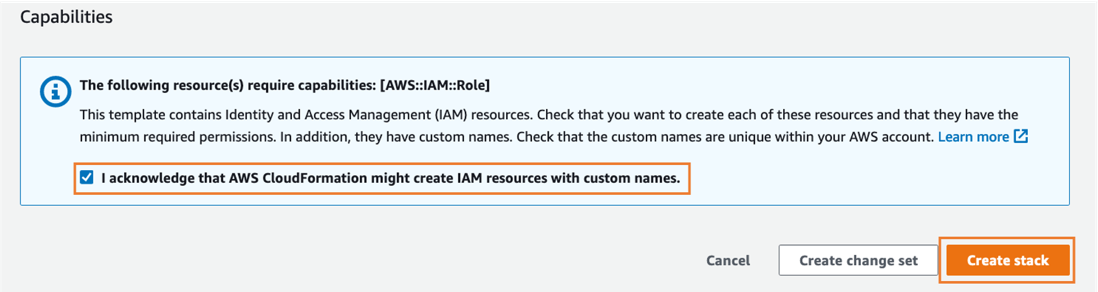 Creating a CloudFormation stack to set up Amazon SageMaker Studio